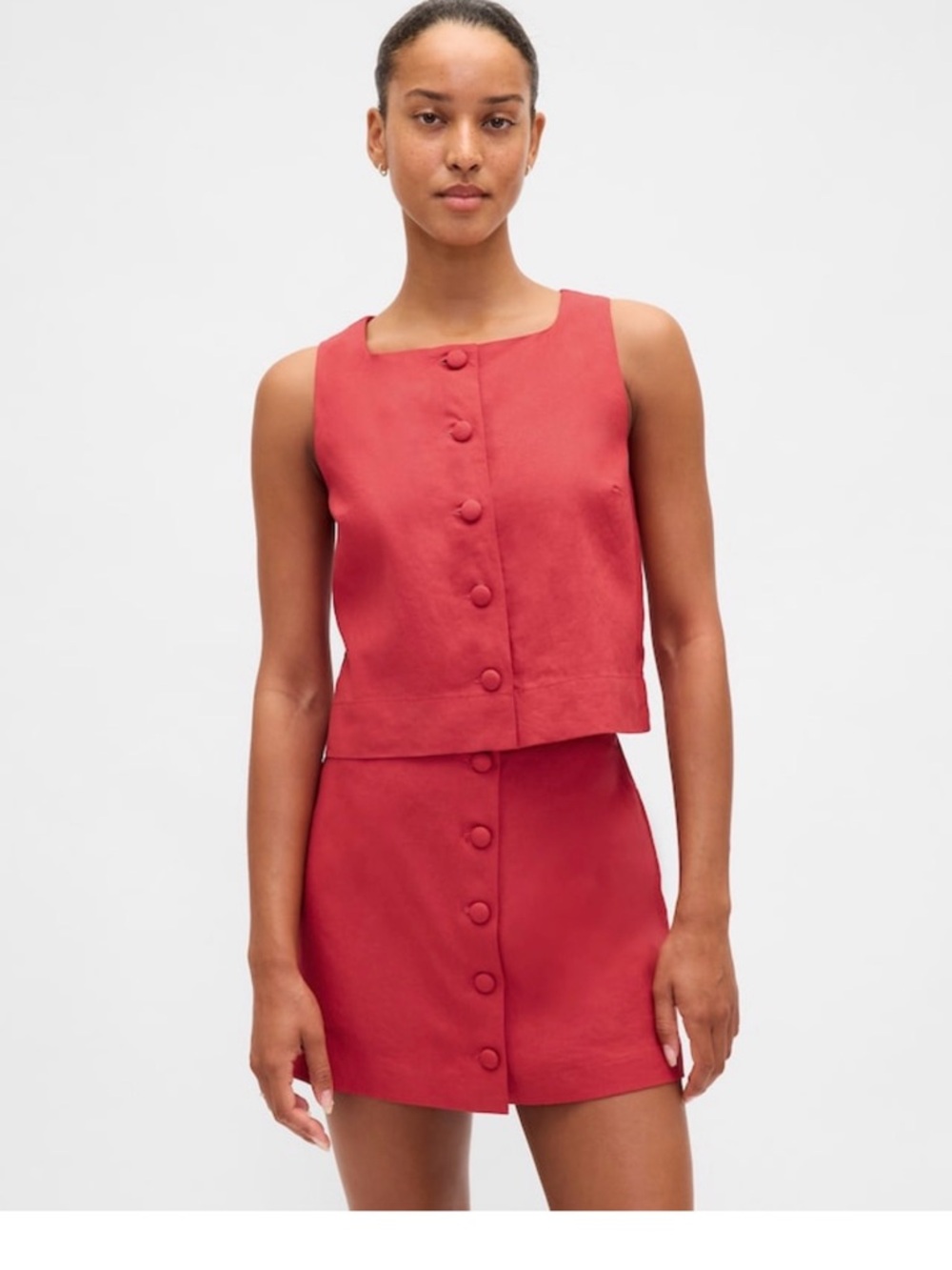 GAP linen skort set